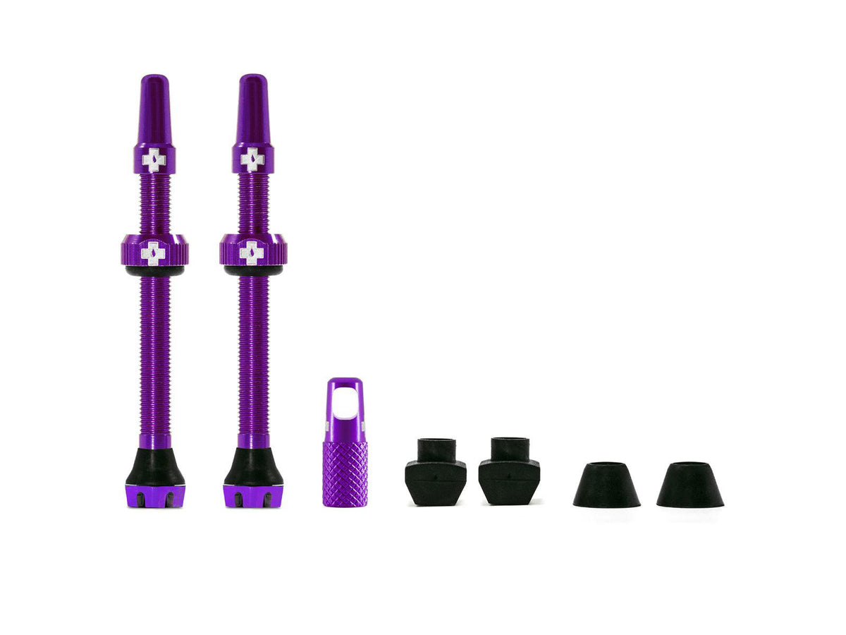 MUC-OFF slanglösa ventilsats V. 2.0 60 mm - rött slanglösa ventilpar