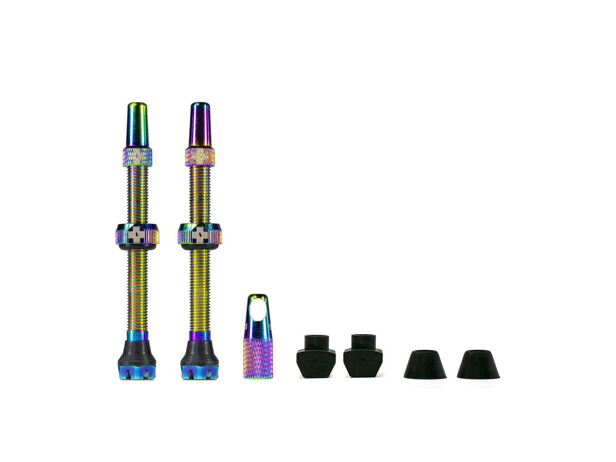MUC-OFF Tubeless Valve Kit V. 2.0 60 mm - red tubeless valve pair