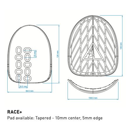 PROFILE DESIGN RACE+ARMREST KIT - pidemmät padit aerobareihin