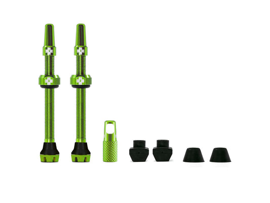 MUC-OFF Tubeless Valve Kit V. 2.0 60 mm - vihreä tubeless-venttiilipari