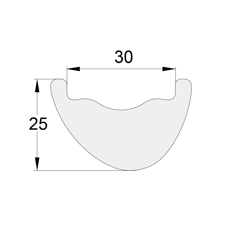 NXT27XD39 27,5" 39mm leveä hiilikuitukehä Hookless DH 32H