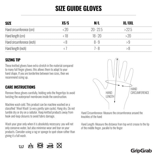 GripGrab Merino Wool Liner Gloves - merinovillainen alushanska