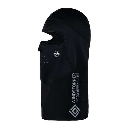 Buff Windproof Balaclava - musta tuulenpitävä kypärähuppu