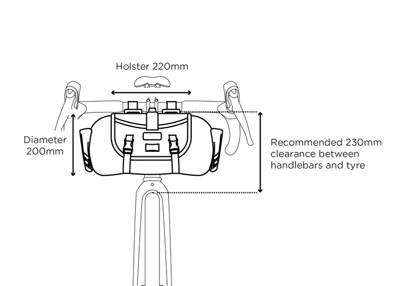 Restrap Holster Bar Bag - tankolaukku 14 L