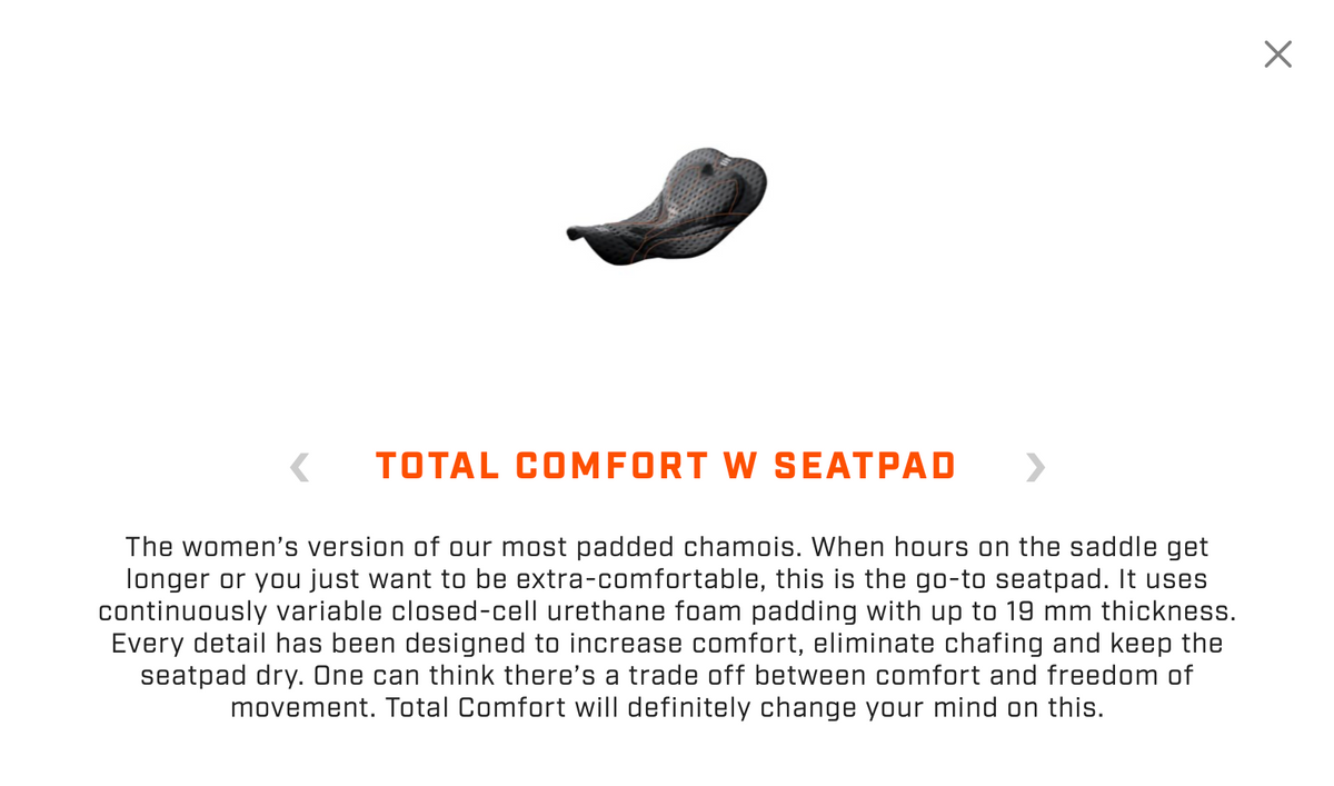 Sportful Total Comfort W bibshort - cycling shorts for women