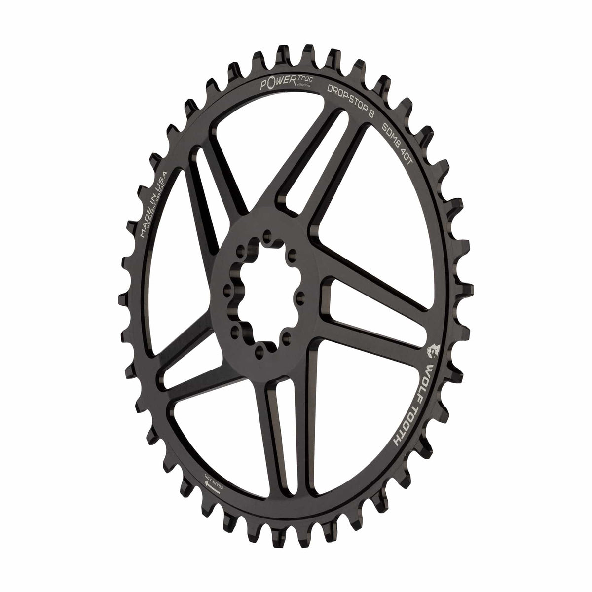 Wolf Tooth oval direct mount chainring for Sram 8-bolt gravel / road - ovaali eturatas