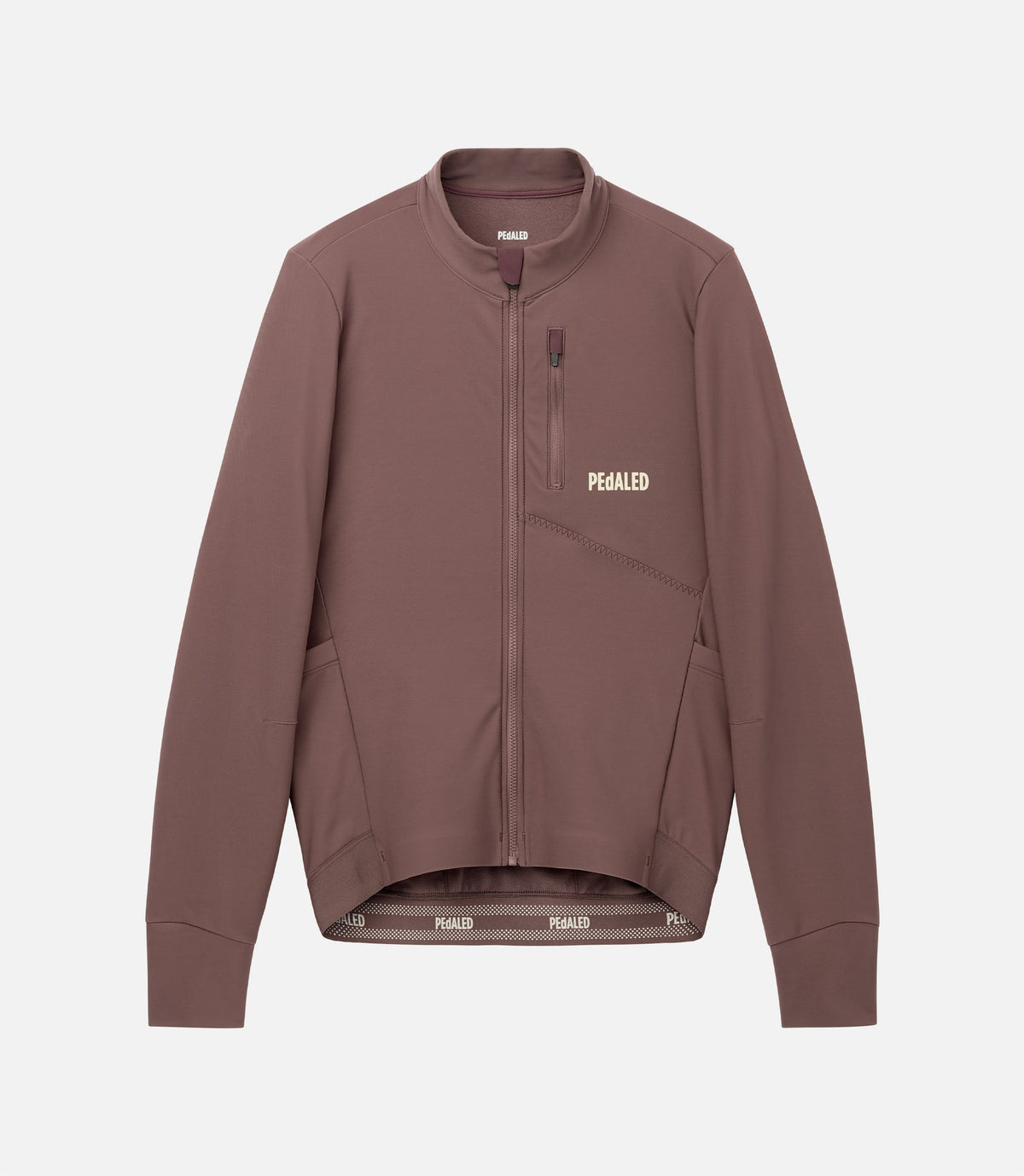 PEdALED ODYSSEY Long Sleeve Jersey Brown - pitkähihainen pyöräilypaita