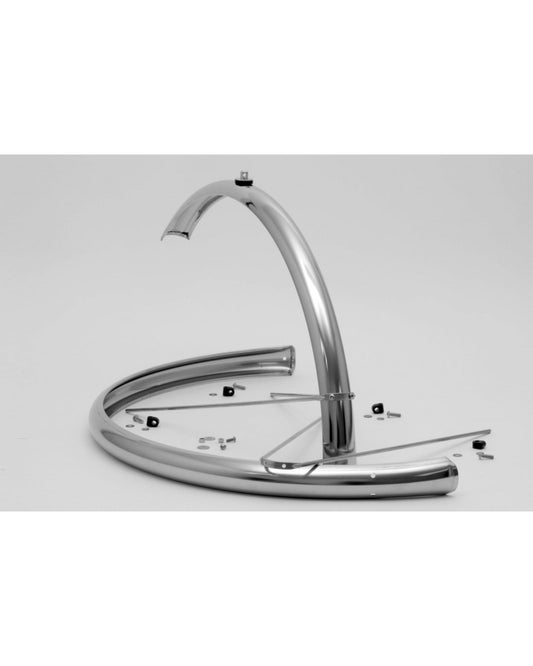Berthoud Cycles Stainless Smooth Fenders 700C x 60mm front long w/ hardware - Polished